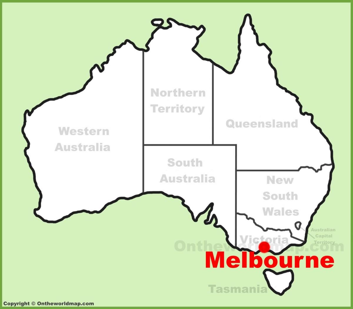 지도 호주 멜버른