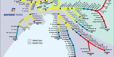 멜버른 기차역 지도