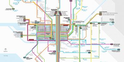 멜버른 트램은 네트워크 지도